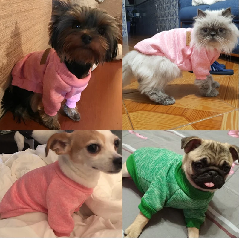 Одежда для собак для маленьких собак, свитер для кошек, Одежда для питомцев, кошек, чихуахуа, теплая одежда для собак, свитер для осени и зимы