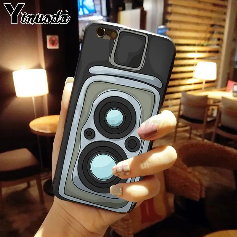 classic retro Black silver vintage camera Design