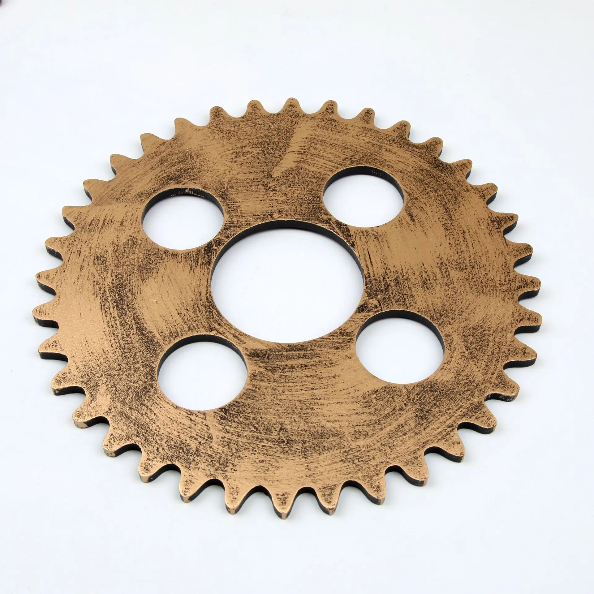 1pc Wall Art Vintage Industrial Wooden Gear Chic Home Decor Bar Gear Decor Creative Wall Decoration Background Decoration - Цвет: 14cm