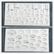 Кристаллы алмазы сделай сам в форме сердца, силиконовая форма, полусферическая Сапфировая шоколадная форма, инструмент для украшения торта, форма для выпечки, WMJ-867