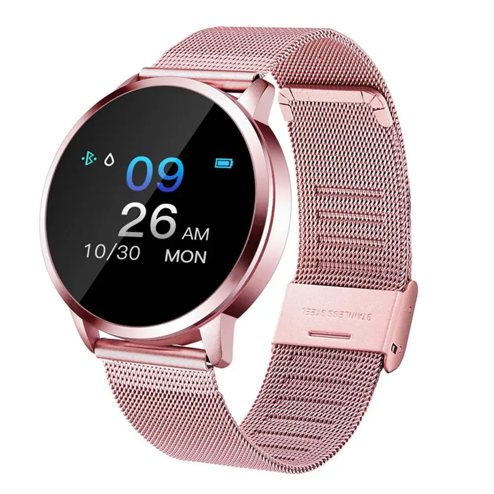 Q8 Смарт часы OLED цветной экран Smartwatch Женская мода Фитнес-трекер монитор сердечного ритма браслет для мужчин долгий режим ожидания