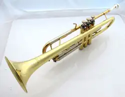 Совершенства латунь инструмент Bb Труба JINYIN JYTR-E108 Позолоченные бемоль Trompeta с корпусом и мундштуком