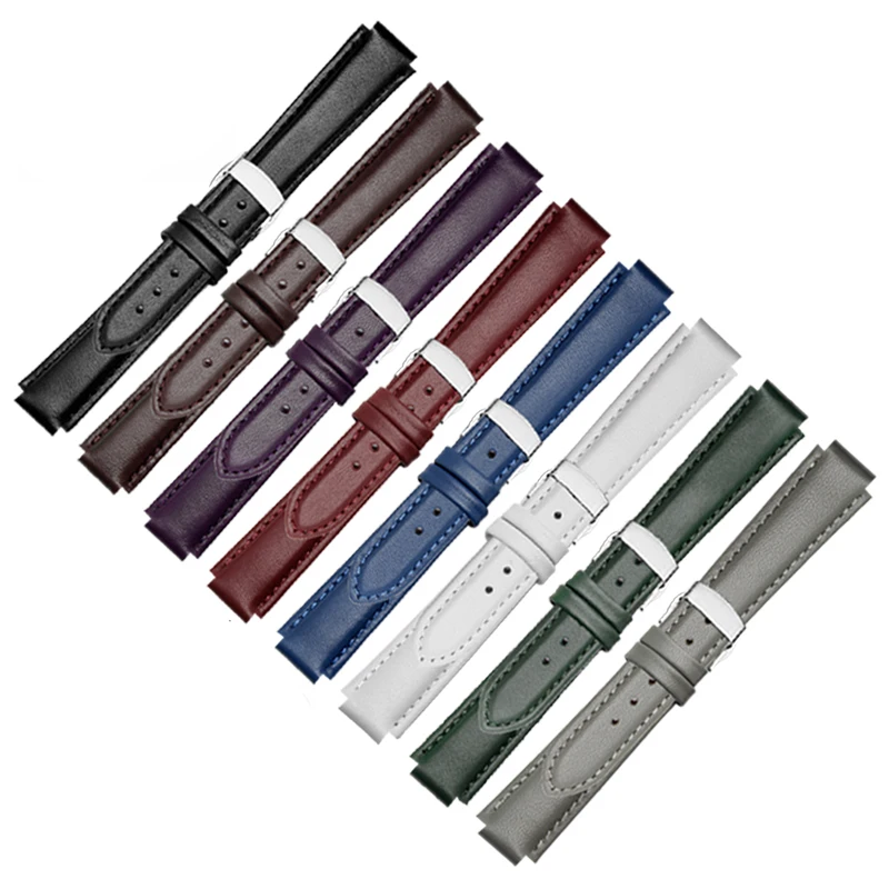 Genuine Leather Watch bands 16*10mm Convex interface Color Female accessories For LA8406/8408/8412/8402WWWD | Наручные часы