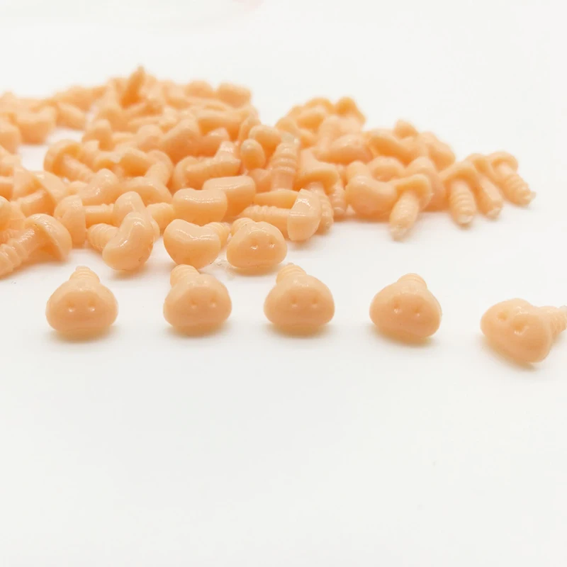 100pcs/bag 6.5mm Rabbit nose(with washers) Diy doll toy Accessories Dolls Toy Noses For Rabbit