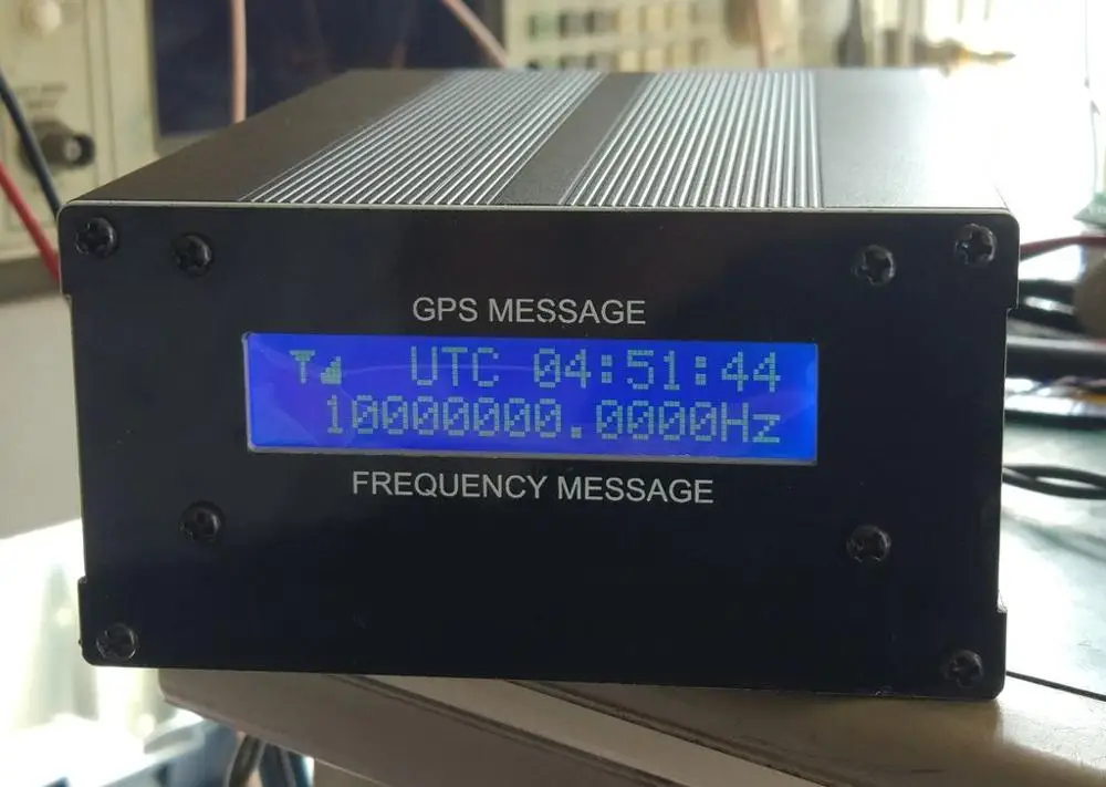 Gps DO gps часы 10 м Синусоидальная волна с ЖК-дисплеем частотное сообщение gps disciplминированный осциллятор+ антенна+ Мощность - Цвет: Sine wave