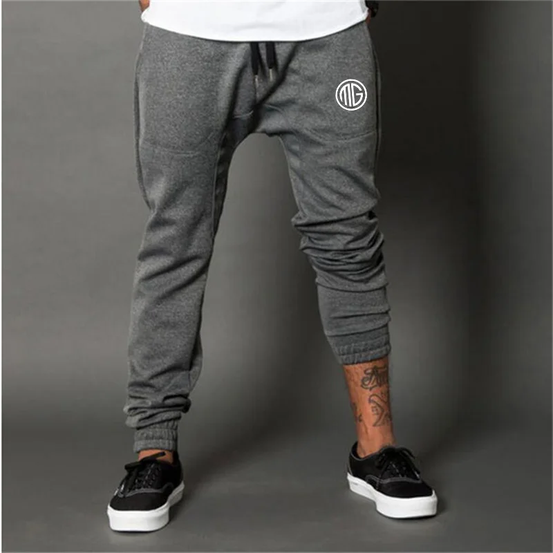 

Mens Gyms Long pants Cotton Men's workout fitness Pants casual Fashion sweatpants jogger pant skinny trousers Hip Hop