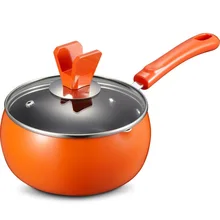 Новинка распродажа металлические кастрюли красочные антипригарные алюминиевые молочные кастрюли вареный горшок для лапши кухонные инструменты аксессуары для ухода за ребенком