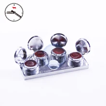 Высококачественная нержавеющая сталь 4 чашки часы масленка блюдо чашки инструмент масло Dip подставка для часовщика