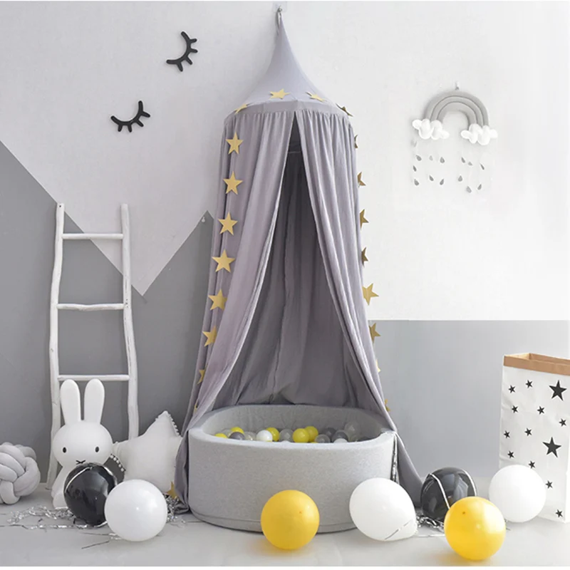 

Kids Tent Crib Mosquito Net Boy Girl Princess Bed Curtain Canopy Children Play House Baby Room Decoration Photography Props