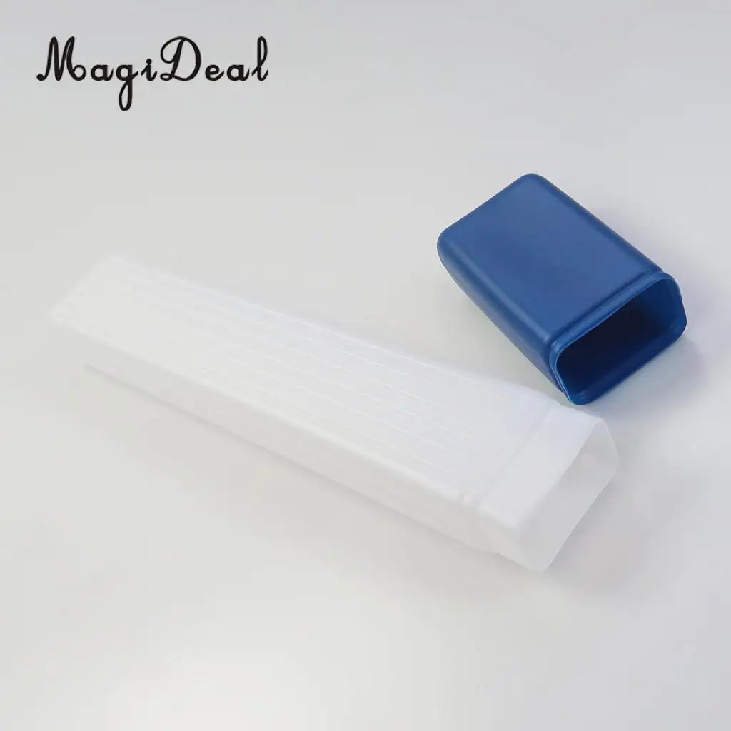 41x6cm Plastic Clear Knitting Needle Crochet Hook Tube Case Holder Storage Case 