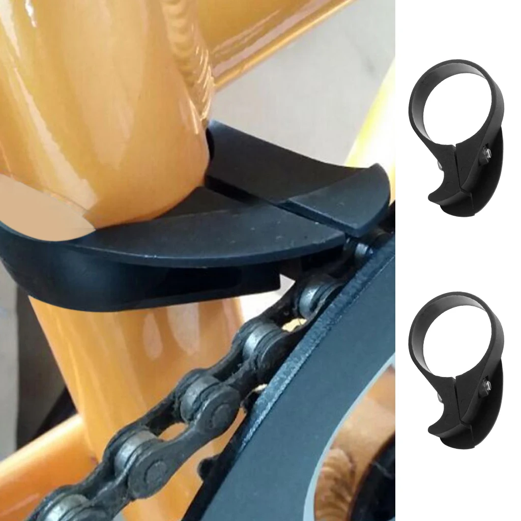 2pcs 1.5-1.7inch Bikes Bicycle Plastic Single Speed Chains Guide Guard Protector Chainguide Black