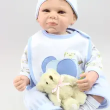 Около 52 см силиконовые куклы reborn baby длу улучшения сна кукла ручной работы Реалистичная игрушка Рождественский подарок для детей