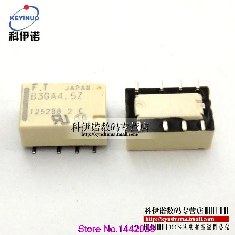 

Free shipping 50pcs / lot  Relay FTR-B3GA4.5Z 8 -pin DPDT 1A DC4.5V environmental