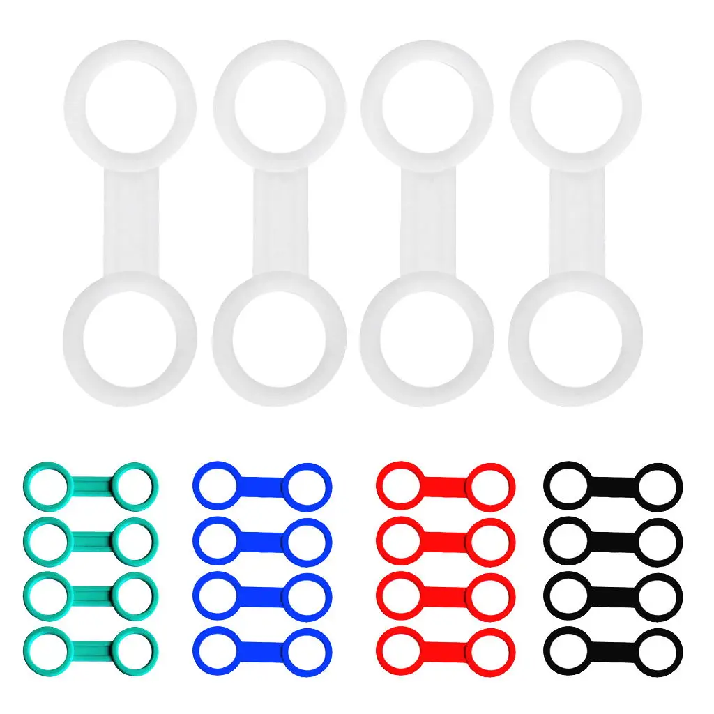 4pcs Silicone Rubber Snorkel Keeper Clip Attaching to Scuba Dive Mask for Water Sports Snorkeling Diving Surfing Accessories