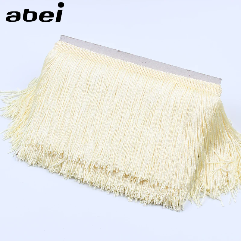 

1Yard 15cm Beige Tassel Trims Diy Dress Curtain Sewing Fabric Handmade Tassel Fringe Garments Accessories Supplier