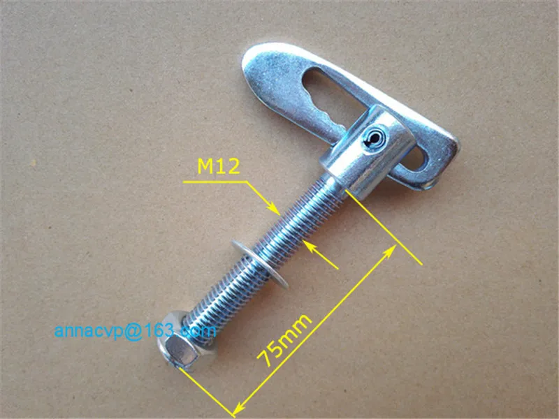 Анти Luce M12 x 75 мм падение ловить хвост ворота крепежа прицепа лошадиных коробок грузовика, крепеж-болт-на тип, части прицепа