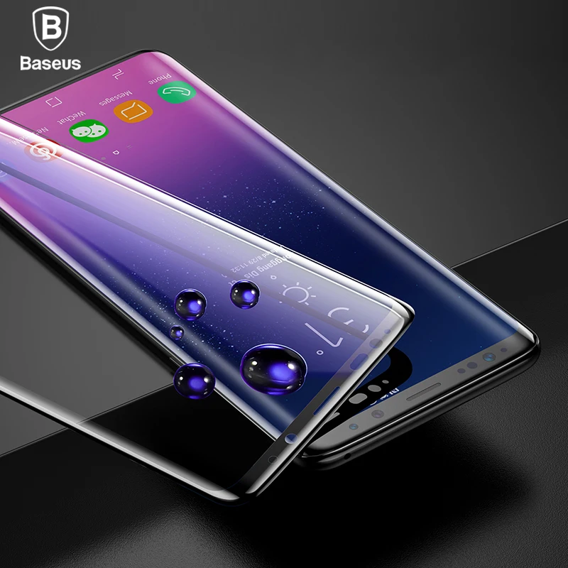

Baseus 3D Surface Tempered Glass For Samsung S9 S9 Plus Full Cover Screen Protector For Samsung Galaxy S9 S9Plus Protective Film