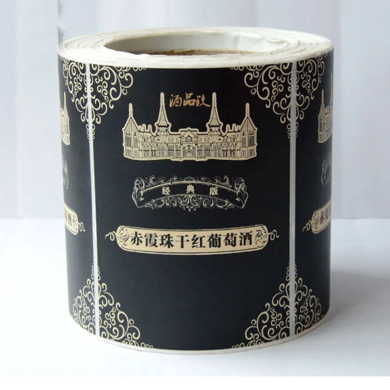 

Adhesive logo stickers,labels for olive oil bottles glossy paper roll sticker for apparels wrapping and package