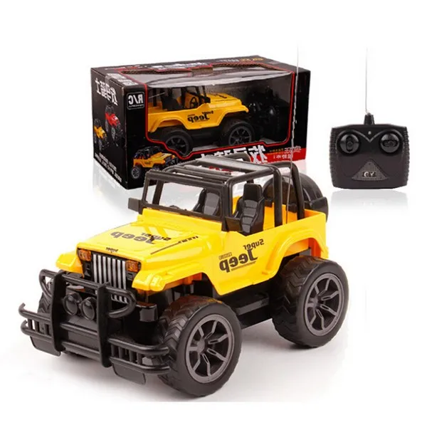 RC Jeep 1/24 Дрифт скорость радио внедорожник дистанционное управление внедорожный автомобиль руль RC внедорожник джип автомобиль игрушка желтый красный игрушки