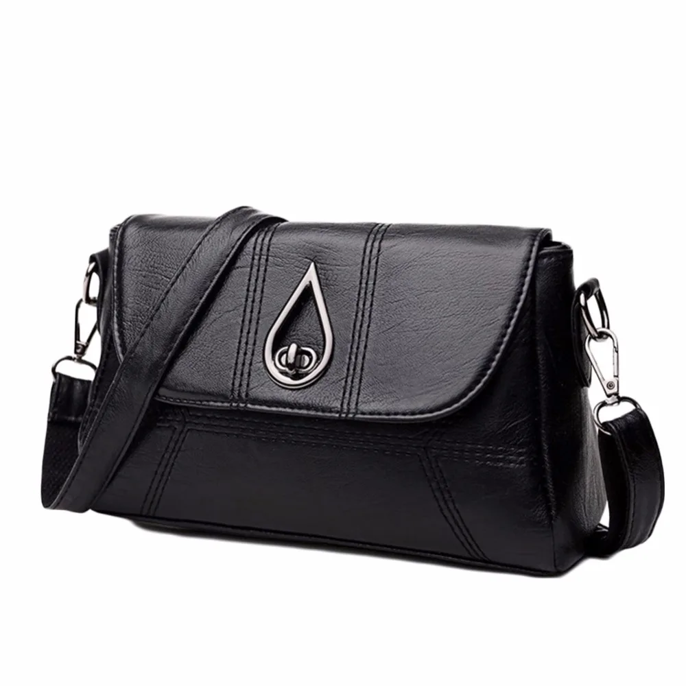 Vintage PU Leather Women Messenger Bag Single Strap Shoulder Bag Crossbody Bag Envelope bagin