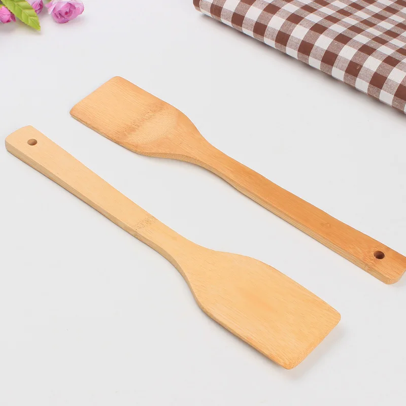1 шт. 28 см натуральный деревянная лопатка щетка с длинной ручкой, деревянная лопатка шпатель совок для риса деревянная лопатка Кухня посуда для туризма инструменты KC 1420
