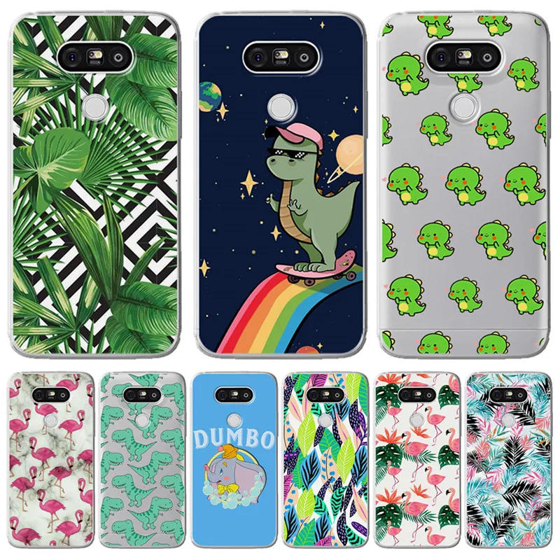 

Luxury Flamingo flower Cartoon cute For LG G 4 5 6 Q 6 8 K 4 7 8 10 2017 X power 2 screen phone Case Cover Funda Coque Etui