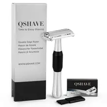 QShave дизайн Роскошная Безопасная бритва с бабочкой, Классическая Бритва для превосходных мужских бритв, Парикмахерская