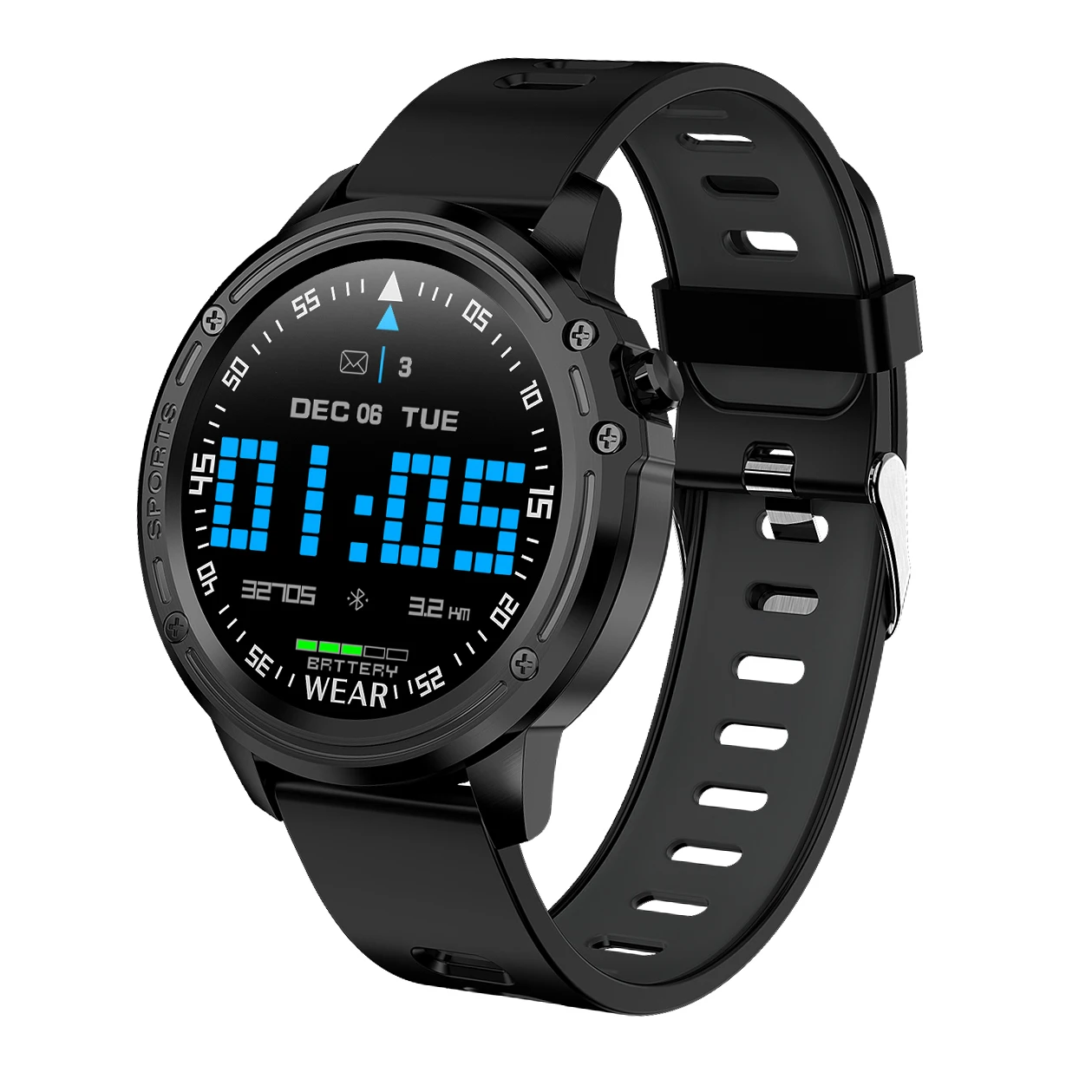 

L8 Smart Watch Men IP68 Waterproof ECG PPG Blood Pressure Heart Rate Monitor Sport Fitness Tracker Smartwatch for Android IOS