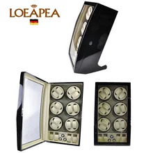 Эксклюзивная шкатулка для часов 12+ 4 Автоматическая Коробка для хранения часов брендовая с деревянной коробкой Органайзер деревянные часы упаковка магазин дисплей-классический