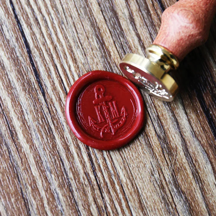 

Custom anchor initials Wax Seal Stamp, beach wedding stamp, invitation seals,Scrapbooking stamp,personalized sealing stamp