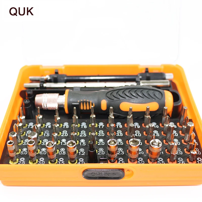 

QUK 53 in 1 Precision Screwdriver Kit Multi-function Precision Magnetic Bits For Phone Computer Mini Electronic Repair Tool Set