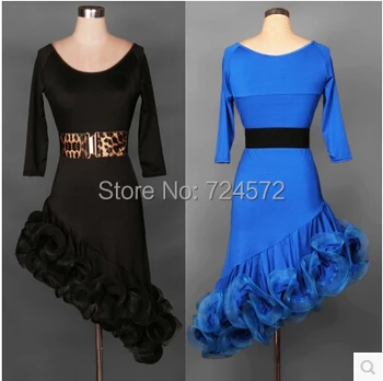 

Latin dance costume senior women latin dance competition dress latin dance dresses half sleeves latin dance dress