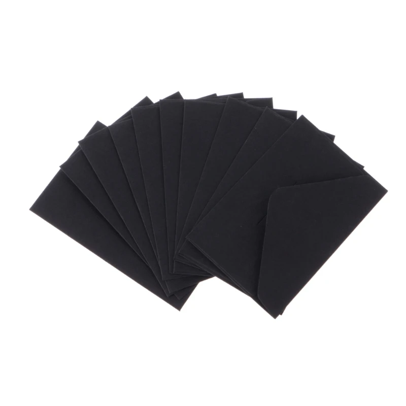 50 шт/1 лот Высокое качество крафт бумажные конверты винтажный Европейский стиль конверт для карты Скрапбукинг подарок - Цвет: Черный