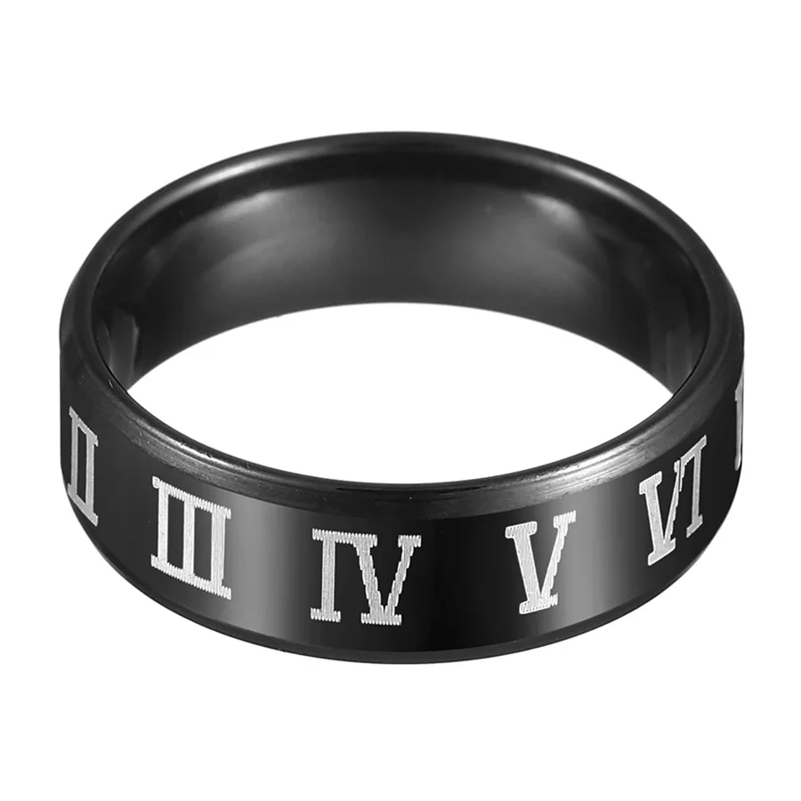 HOBBORN, винтажное мужское кольцо, 316L, нержавеющая сталь, черный цвет, ирландский Викинг, трикета, символ, очаровательное кольцо на палец, мистик, ювелирное изделие, подарок - Цвет основного камня: 07