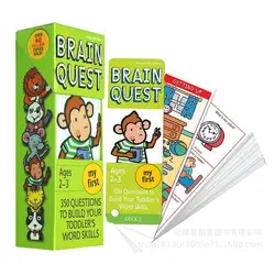 1 коробка мозг QUEST английских детских изучение карты книги От 2 до 3 лет возрастов детская книга-месяц клуб