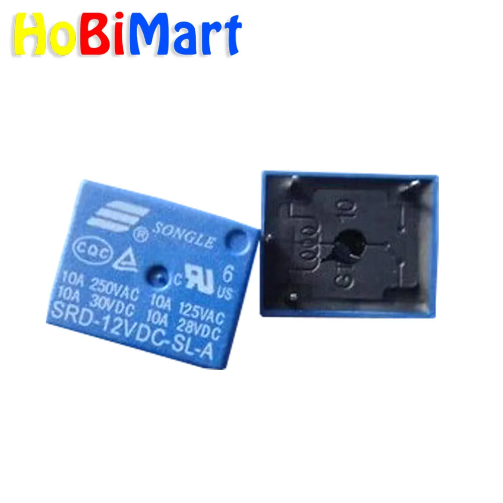 HoBiMart 25 шт./лот SRD-12VDC-SL-C PCB тип мощность реле 12 В в DC SONGLE Бесплатная доставка # J199-1