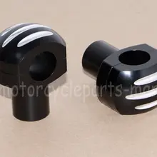 Универсальный мотоцикл черный " 25 мм круглый Руль стояк крепления зажим для Harley Honda Yamaha Kawasaki Suzuki