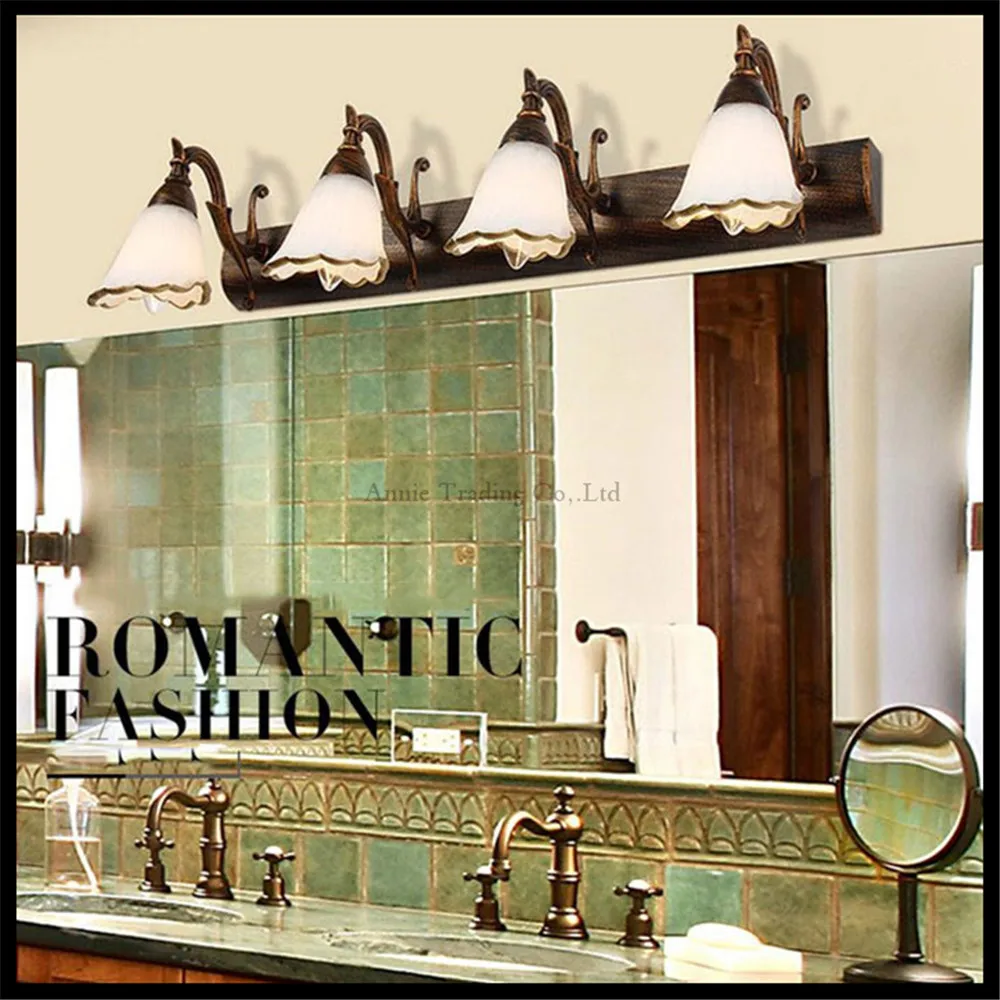 Wrought Iron Bathroom Light Fixtures Intended For Household Erniz Bathroom Lighting Lights