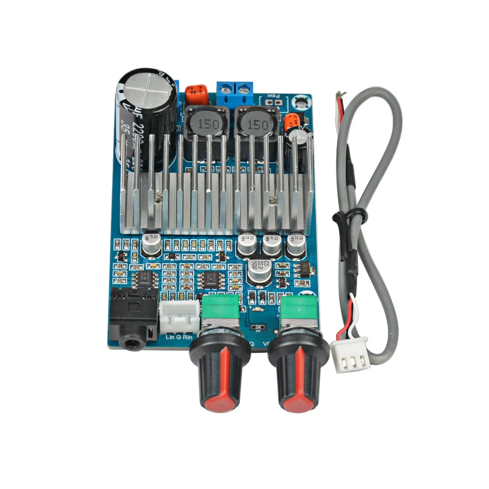 Comprar Placa de amplificadores 100W DC12 24V TPA3116 Tarjeta de amplificador de Subwoofer compatible con salida de graves actualizada