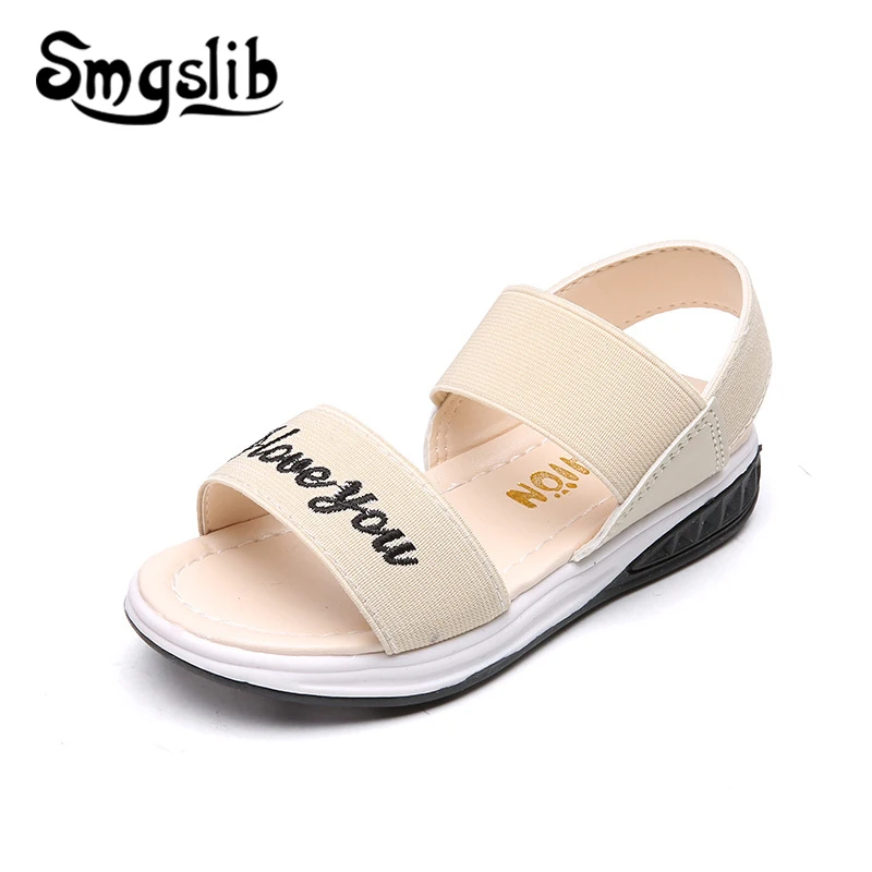 

Girls Sandals Kids Sandals Baby Summer 2019 Pu Children Shoes Boys Sandal Toddler Sneaker Roman Gladiator Flat Heels Shoes