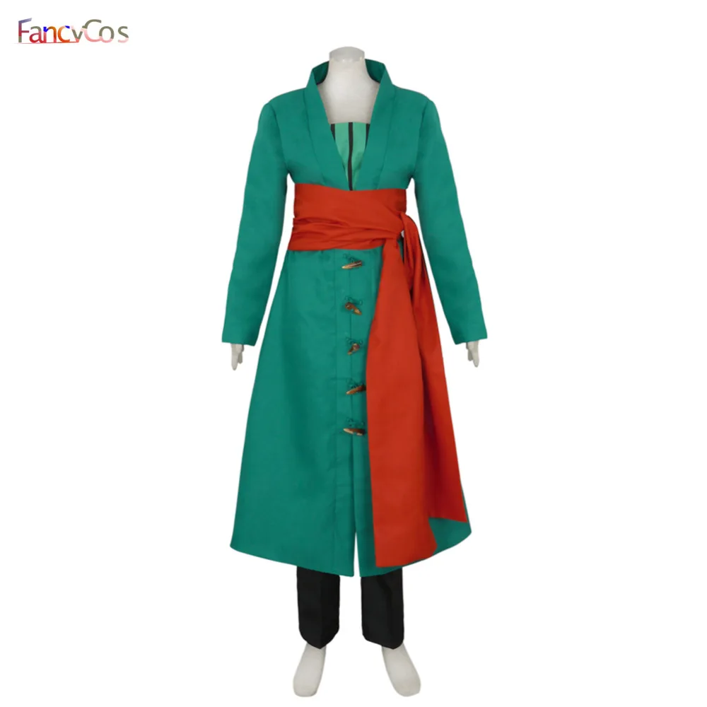 Halloween New Men s One Piece Roronoa Zoro Costume Cosplay Adult High 