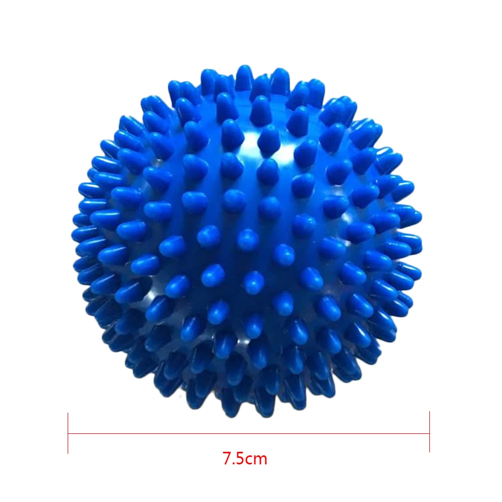7,5 см Товары для йоги с шипами, массаж для тренировки, ПВХ, ролик для мышц, массаж позвоночника, рельеф мышц для тела, фитнес-мяч для йоги