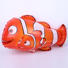 1 шт. рыба-клоун Немо воздушные шары из фольги в виде животного для дня рождения Детские игрушки клоун надувной шар из алюминиевой фольги вечерние принадлежности