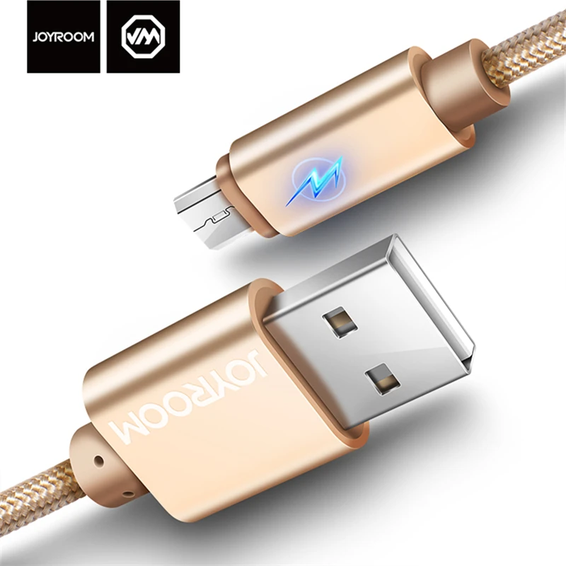 JOYROOM 1 м 2 умная Светодиодная лампа Micro USB кабель для зарядки данных Xiaomi 3 4 Redmi 5 5A 6 Pro