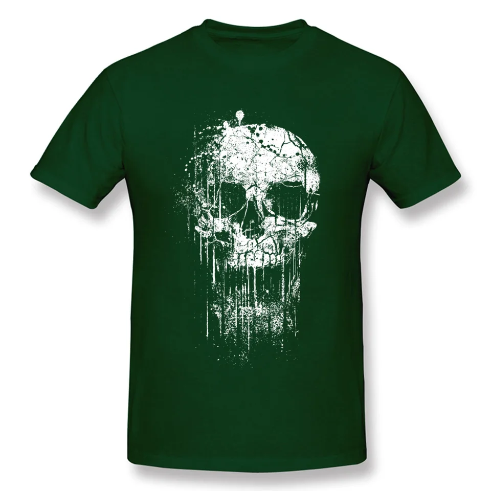 Camiseta Calavera Para Hombre – Estilo Urbano, Cómoda Y Versátil. Ideal Para Halloween, Salidas O El Día A Día
