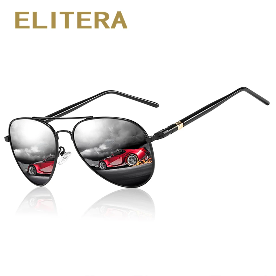 ELITERA бренд дизайн Пилот мужские солнцезащитные очки поляризованные линзы с УФ-защитой очки, подходят для вождения, солнцезащитные очки Для мужчин Для женщин