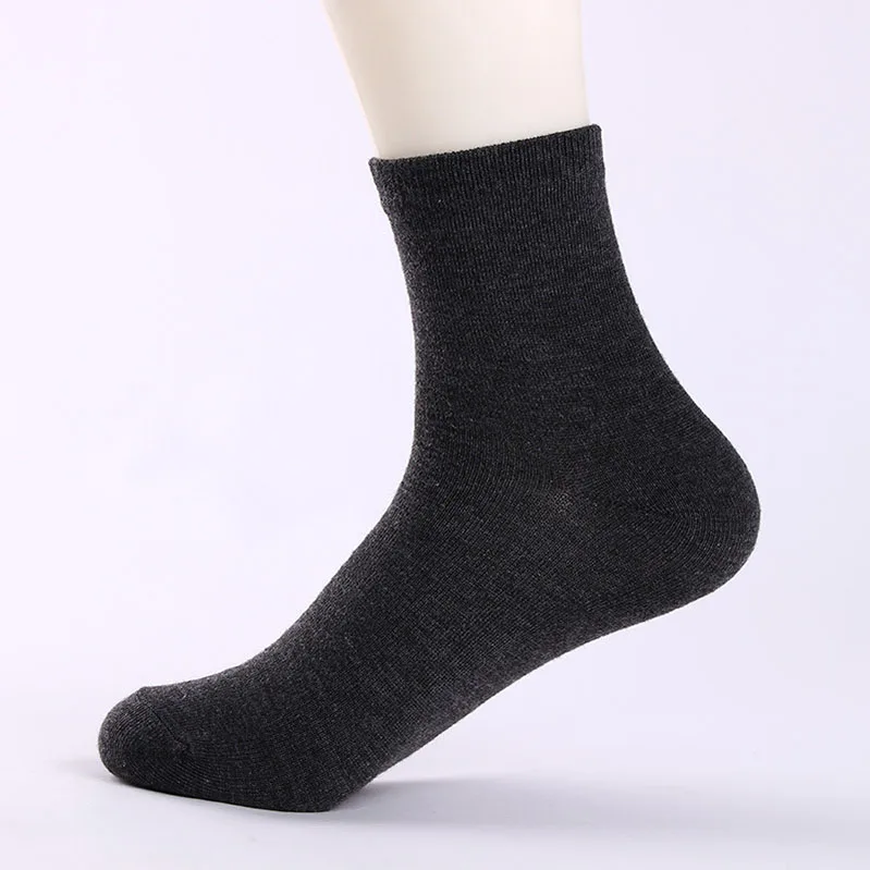 10 шт. = 5 пар мужские повседневные носки в деловом стиле однотонные черные модные короткие носки Meias антифрикционный дезодорант Универсальные мужские Calcetines