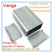4 шт./лот настенный провод разъем проект коробка 6063-T5 алюминиевый корпус прибора 63*37*95 мм сделано профилями плесень