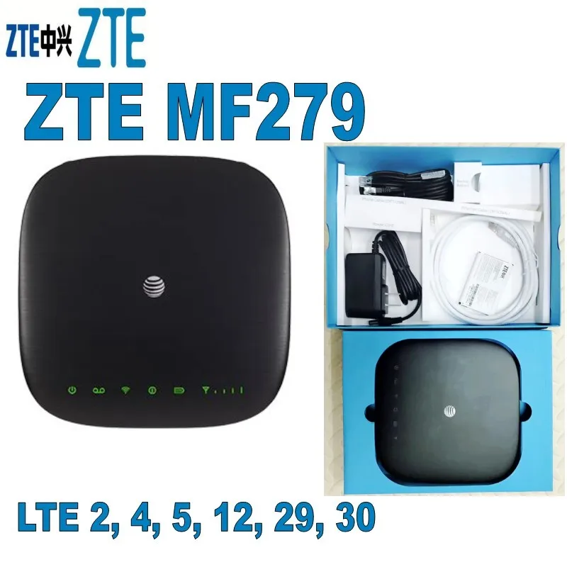 New AT&T ZTE MF279 Pocket 4G LTE WiFi Router Support B2/B4/B5/B12/B29/B30 4G Mobile Router Hotspot wired wifi booster