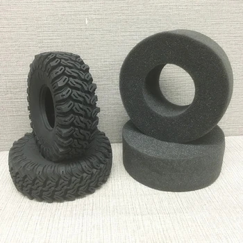 

2 pcs external diameter 120mm tires w/ Inner sponge assembly for 1/10 scale rc rock crawler model car scx10 jeep 90046 trx4 D90